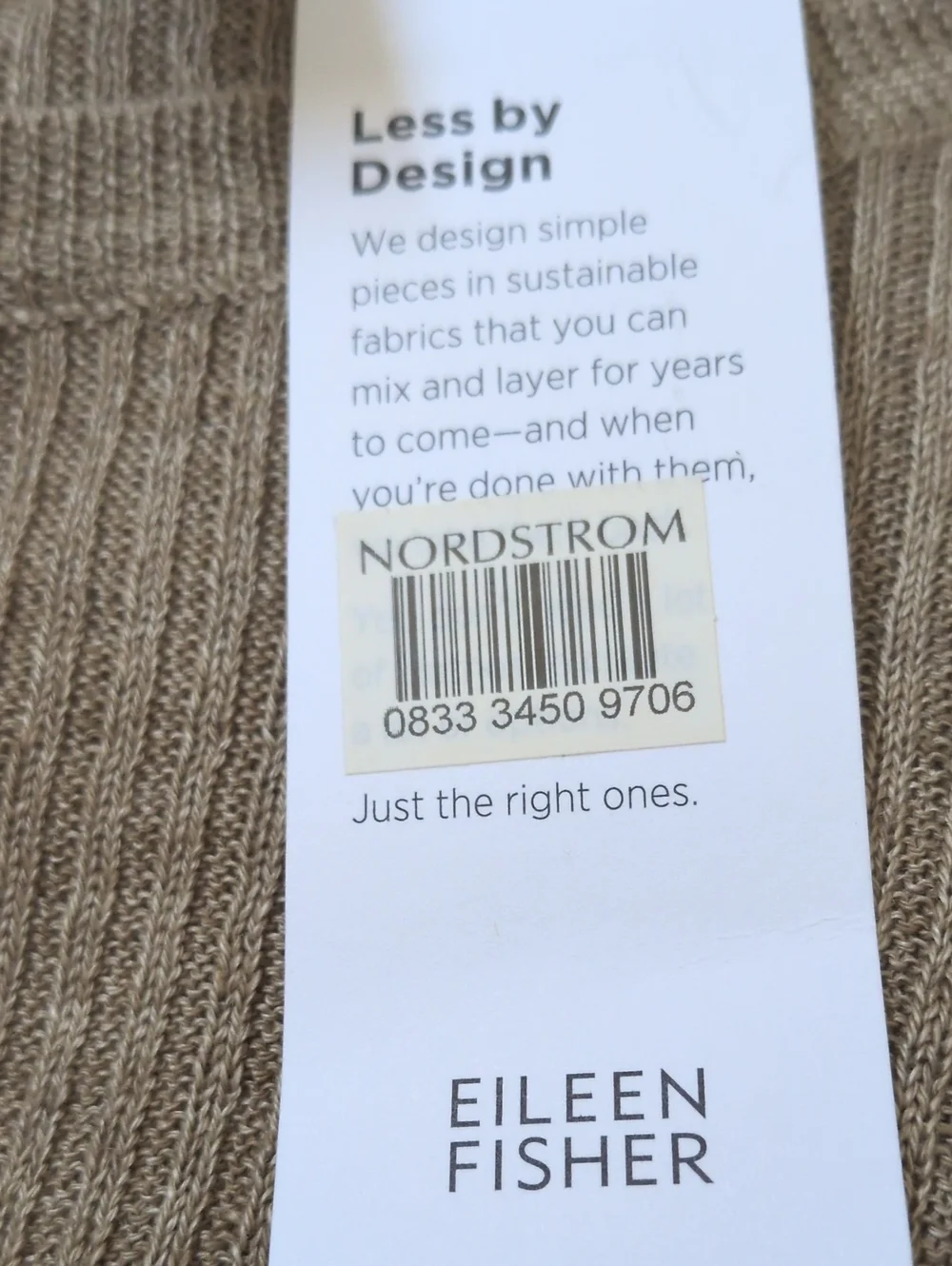 Eileen Fisher Organic Linen Longline Crew Neck Sweater XS